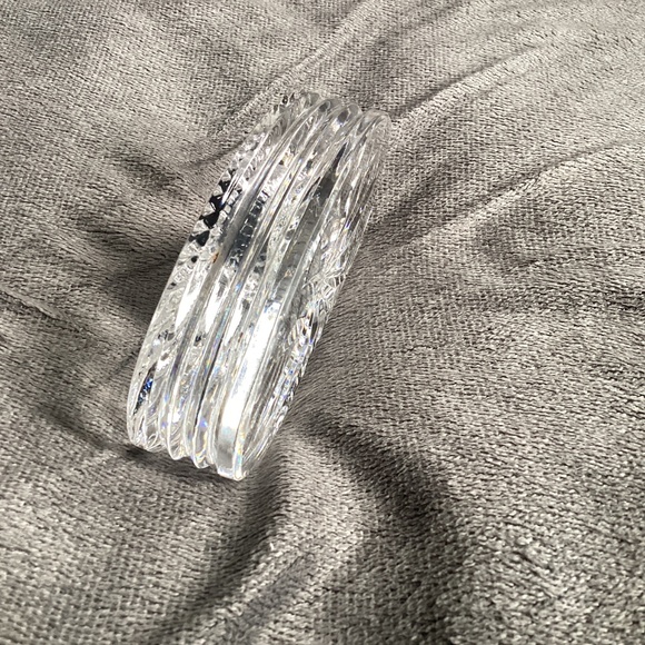 VINTAGE WATERFORD SHERIDAN SMALL TABLE TOP OVAL CRYSTAL CLOCK - Picture 5 of 11